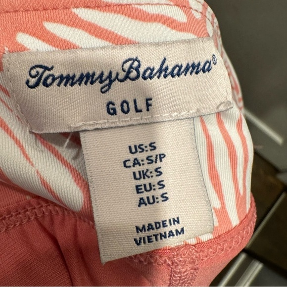 Tommy Bahama Coral Pink Shell Golf Tennis Pickleball Skort Small tropical summer - Picture 9 of 9